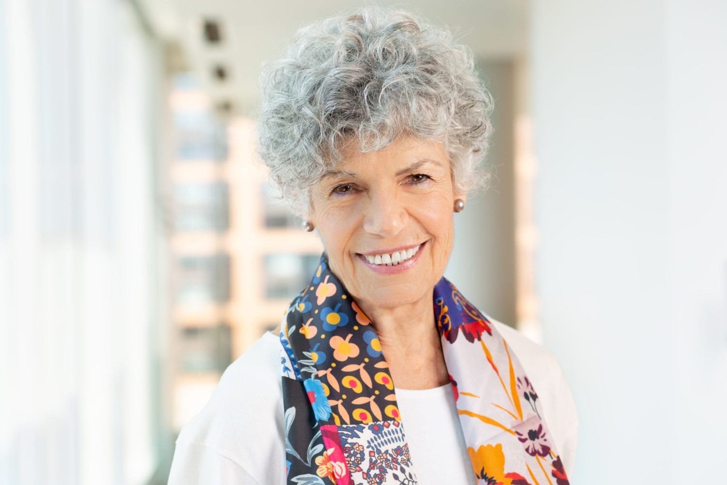 Susan Stamberg at NPR headquarters in Washington, D.C., May 21, 2019. (photo by Allison Shelley)