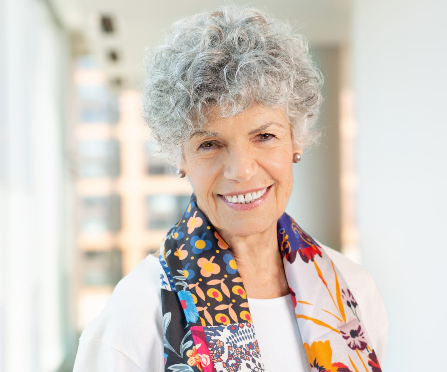 Susan Stamberg at NPR headquarters in Washington, D.C., May 21, 2019. (photo by Allison Shelley)